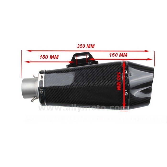 Carbon Fiber MUFFLER SLIP ON EXHAUST Muffler SUZUKI GSXR600 750 1000-2